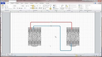 Visio 2010 Connectors and Connection Points Tutorial - Wiring Diagrams