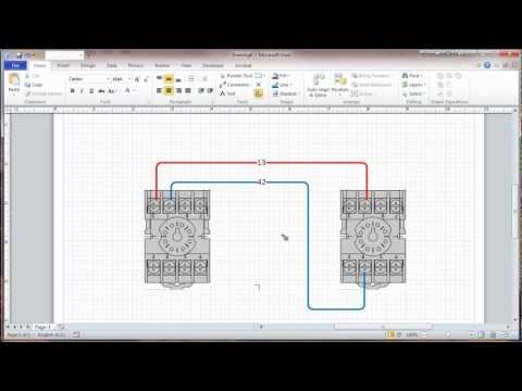 Visio 2010 Connectors and Connection Points Tutorial - Wiring Diagrams