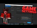 How To Change Your Game Settings In Roblox