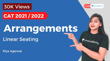 CAT 2021 | Basic Concepts on Linear Seating Arrangement(LR) by Riya Agarwal