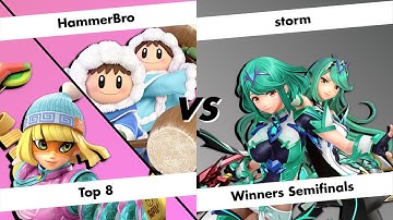 HammerBro (Ice Climbers, Min Min) vs storm (Pyra/Mythra) |  Smash the Cave #100 - Winners Semis