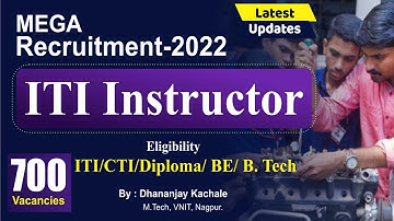 ITI Instructor Recruitment-2022 | Latest Update