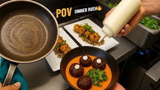 🔥 30 Minutes POV in a Busy Restaurant Kitchen | Dinner Rush Madness 🍳