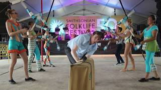 Circus Bella performs &quot;The Big Juggle&quot;: Smithsonian Folklife Festival in Wash. D.C. (July 2, 2017)