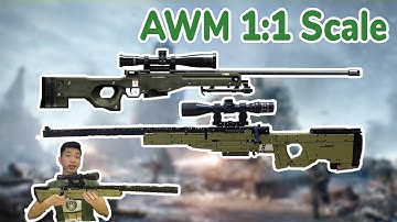 Non Lego 24002 Khẩu Sniper AWM tỉ lệ 1:1 bắn ... khét lẹt luôn. Speedbuild AWM Sniper