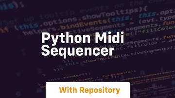 Python midi sequencer