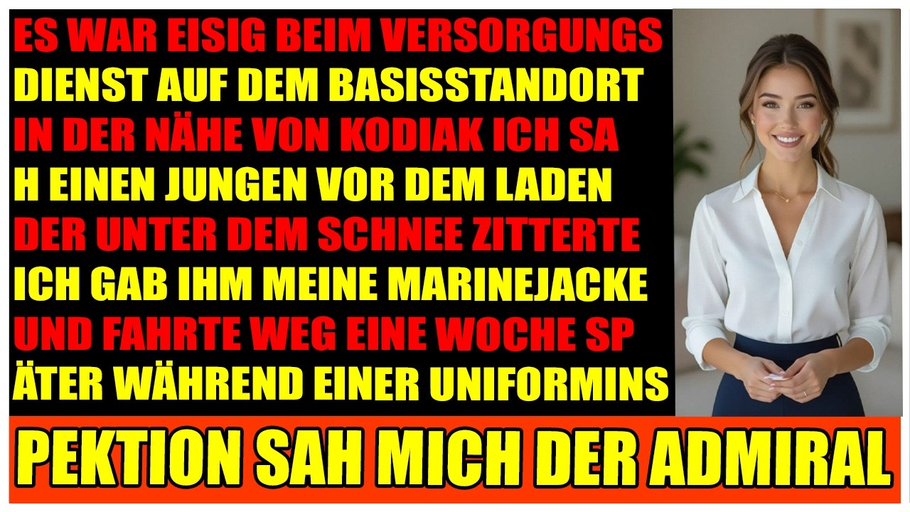 Ich brach die Formation um ein Kind im Schneesturm zu retten  dann erschien der Admiral