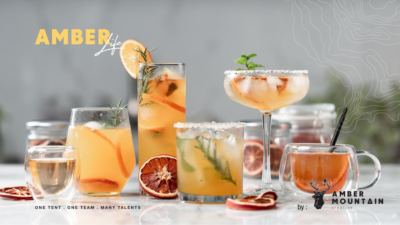 Amber Life - 5 Resep minuman mudah - 5 easy drinks recipe (from dried fruits & lemon orange syrup)