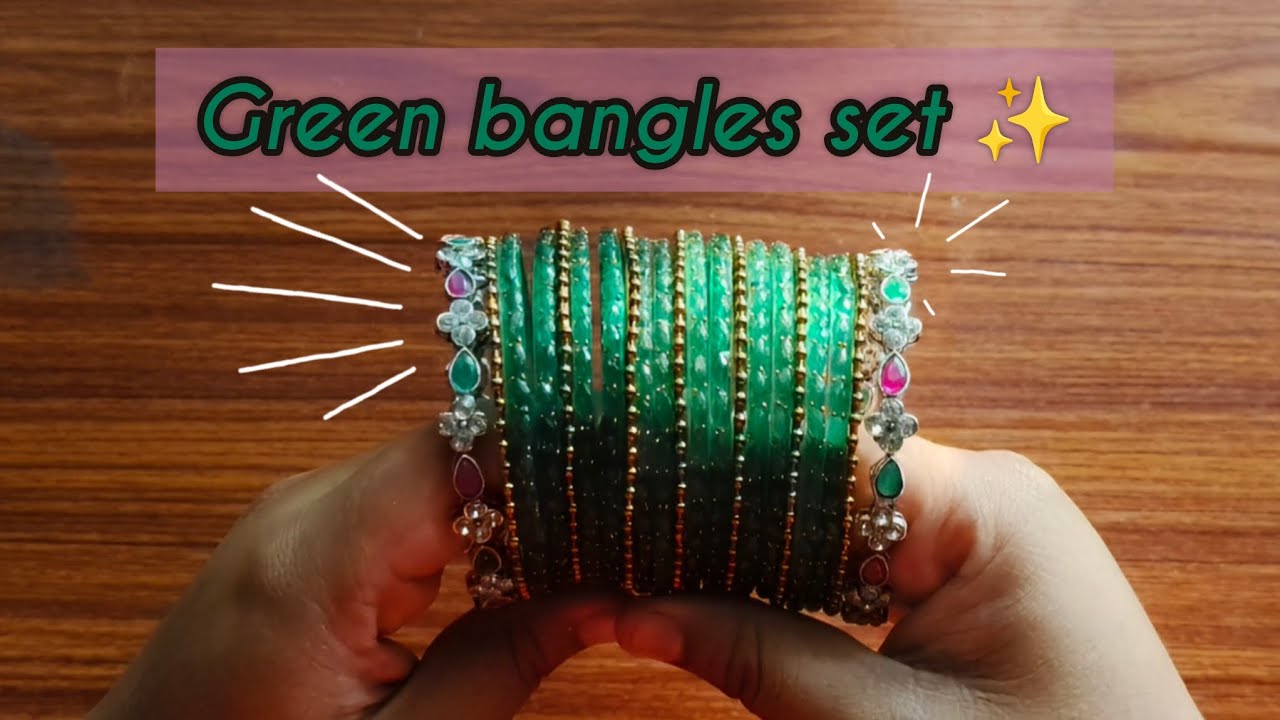 The Perfect Green Bangles Set for Every Indian Outfit 💚