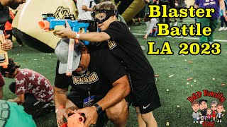 Blaster Battle inside SoFi Stadium | JEBB LA 2 | D&amp;D Family Vlogs