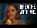 Shy-Sweet Girlfriend Syncs Breathing & Cuddles Through Screen(Girlfriend ASMR) (Romantic) (ASMR F4M)