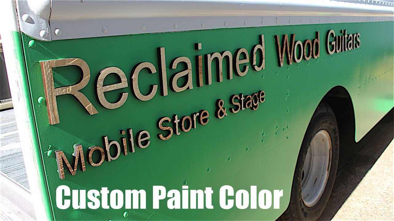 "SwaySauce" - Making Custom Paint and Wood Letters for my Stepvan