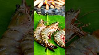 Cooking Grilled Big Prawns #shorts #food #cooking #recipe #shortsfeed #asmr #fry #viral #prawns