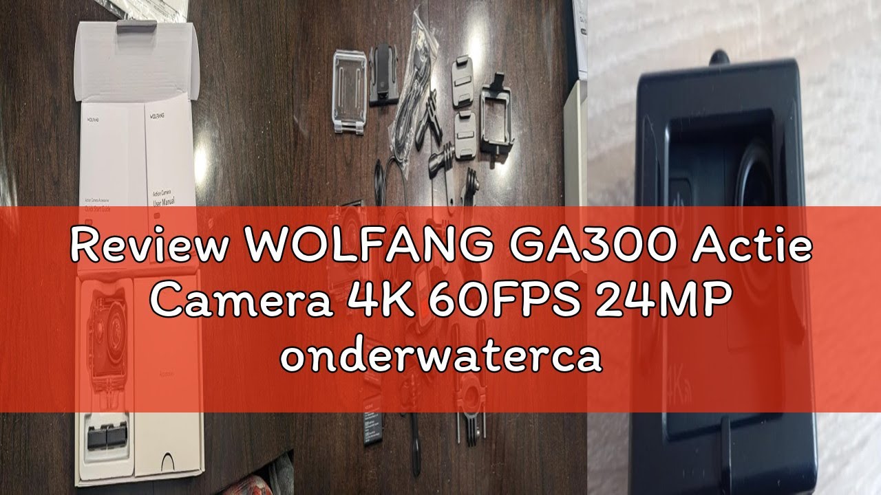 Review WOLFANG GA300 Actie Camera 4K 60FPS 24MP onderwatercamera wifi 40M waterdicht 2.0 EIS beeldst