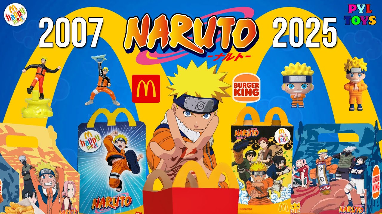 TODOS los JUGUETES de NARUTO de MCDONALDS y BURGER KING (2007-2025)