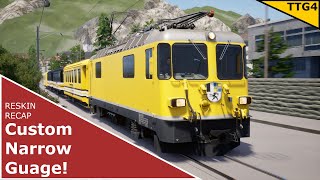 Custom Arosa Line Livery // Train Sim World 2 - Reskin Recap