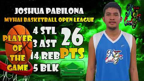 JOSHUA PABILONA PLAYER OF THE GAME/ COACHKGTV VS A...