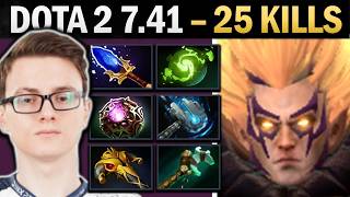 Invoker Dota 2 7.41 with 25 Kills and Force Staff - Dota 2 Gameplay