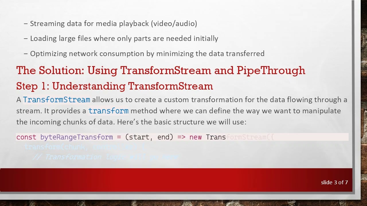 How to Get a Partial Range of a ReadableStream in JavaScript