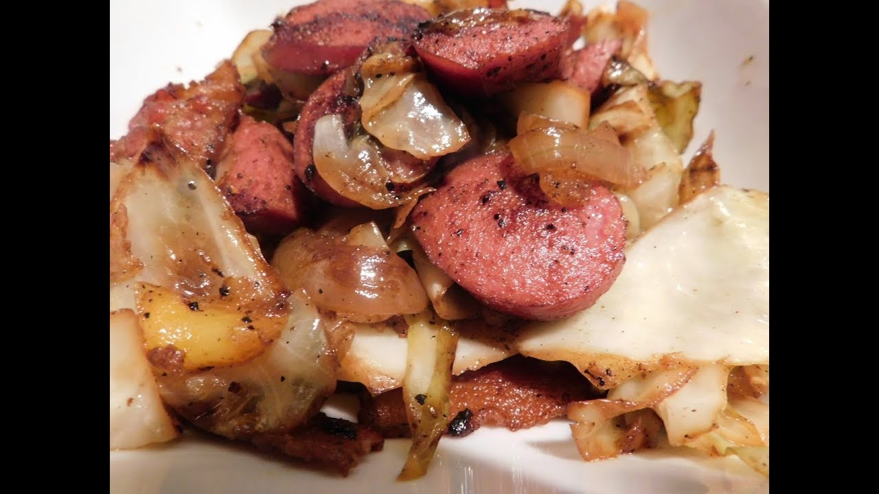 Southern Fried Cabbage with Bacon and Sausage on Blackstone Griddle