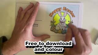 Happy Easter card Free #craftideas #easter #easterbunny