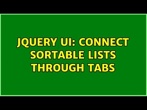 jQuery UI: connect