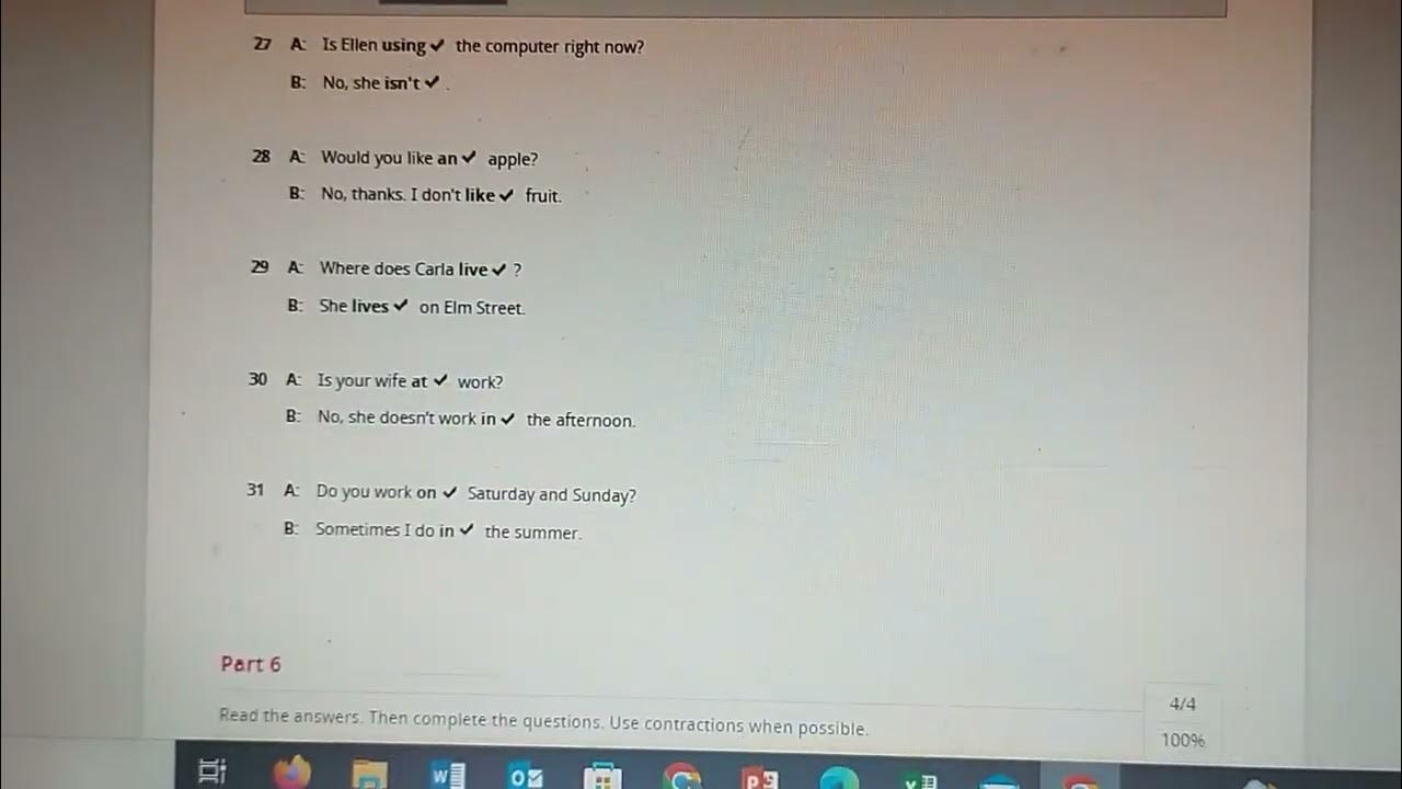 Myenglishlab top notch 1 test general 15 YouTube