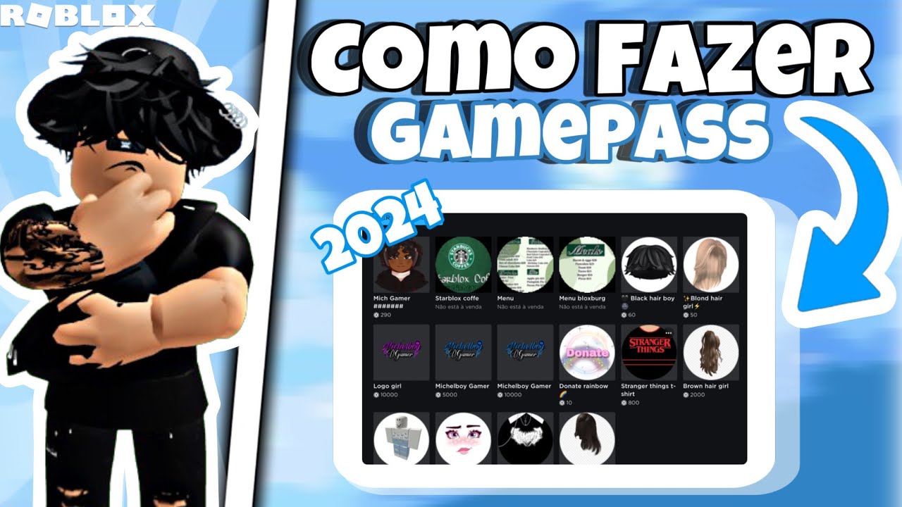 [2024] COMO FAZER GAMEPASS NO ROBLOX ATUALIZADO ! - YouTube