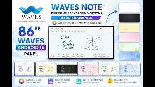 HOW TO SET DIFFERENT BACKGROUNDS IN WAVES 86" ANDROID 16 IFPD?