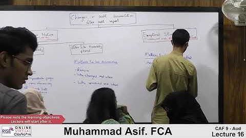 CAF 9 | Audit and Assurance | Lecture #16 | By Muhammad Asif