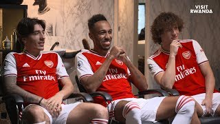 Aubameyang, Bellerin & David Luiz | Visit Rwanda's Amasunzu Barbershop