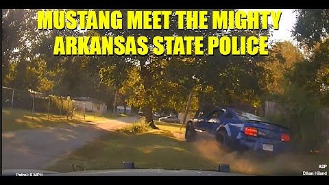 Mustang Meets the Mighty Arkansas State Police-Doesn