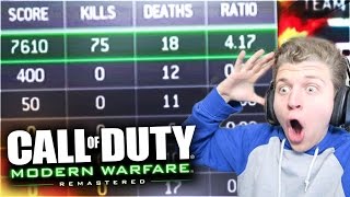 75 KILLS TDM MWR! - MOST KILLS EVER In TDM MODERN WARFARE REMASTERED! (MWR 75 KILL TDM CHALLENGE)