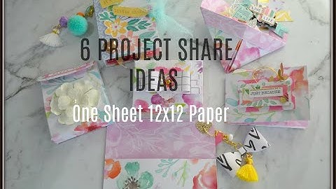 🌟 HOW AMAZING 🌟 6 Fun Projects Ideas | One Sheet Wonder | 12x12 Paper | Complete Happy Mail Idea