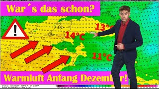 Winterknick: Erst Schnee, dann Wärme! Leitet das die Dezember-Wende ein? ECMWF: 10 °C plus X
