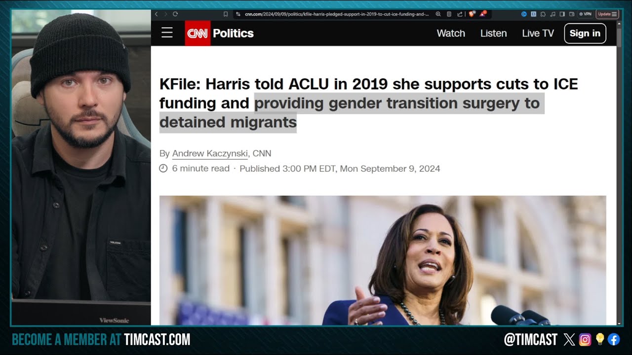 CNN Host SHOCKED Kamala Supports SEX CHANGES For Illegal Immigrants, PANIC Over Debate | TimcastNews