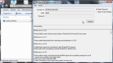 Como Actualizar Winbox