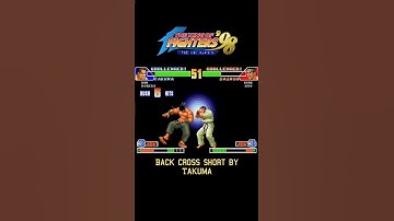 KOF98 💥 Takuma Back Cross Short 🔥 #youtube #shorts #short #kof #kof98 #kingoffighters #fightcade2
