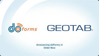 doForms is Now Available on Geotab Order Now
