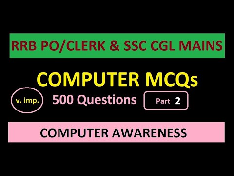 500 Most Important Computer MCQs for IBPS RRB PO CLERK & SSC CGL MAINS ...