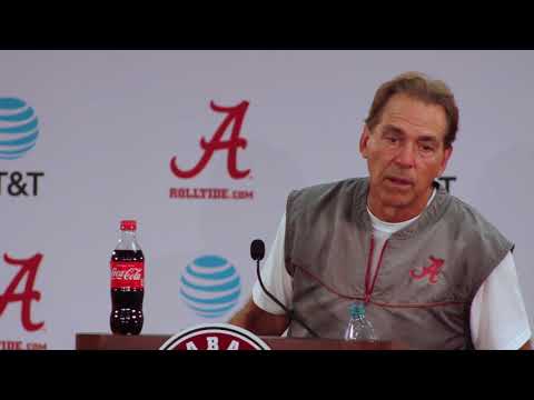 Nick Saban full press conference after day 12 of fall camp