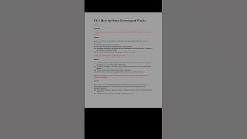 How the State Government Works ncert question answer - class - 7 SST chapter 3 ncert question answer
