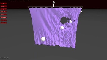 Cloth - Physics Engine in C++ Demo (2010)