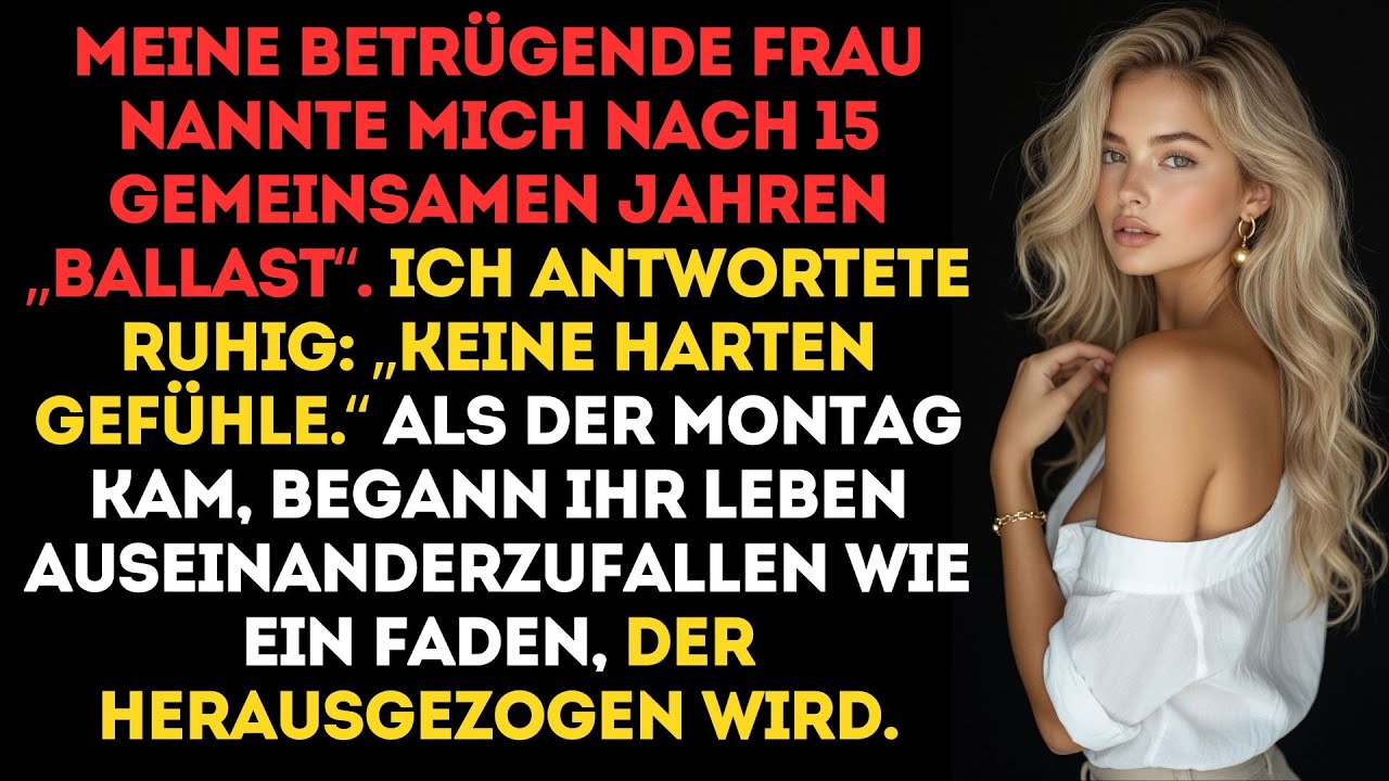 Meine Frau nannte mich nach Jahren Ehe „Ballast“ — und mein eiskalter Abgang ließ sie alles...