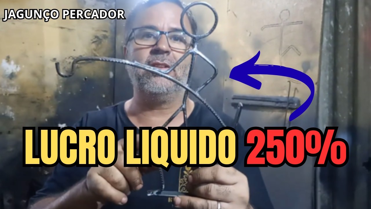 Dica De Serralheria : IDÉIA LUCRATIVA: Jagunço Pescador com Vergalhão 5.0 - Faça e Venda Muito!