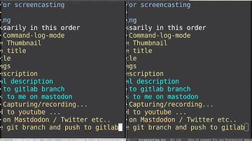 Emacs is great, LIve! Making a screencast package.