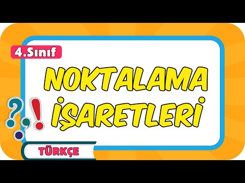 Noktalama İşaretleri 📙 4.Sınıf Türkçe #2024