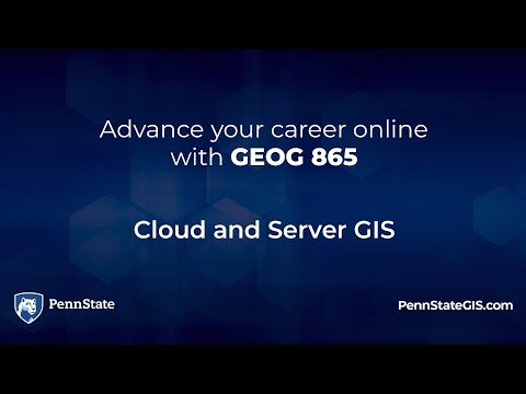 GEOG 865, Cloud and Server GIS