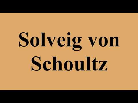 Capa de Solveig von Schoultz
