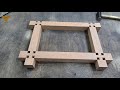[Woodworking]Grain storage furniture making/Grain storage box making/Tenon jig/joining wood